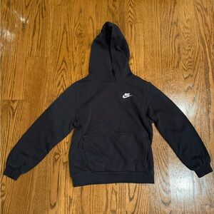 Nike Black Hoodie Sweatshirt with Logo Youth Large